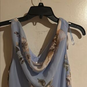 Floral Cowl Neck Dress